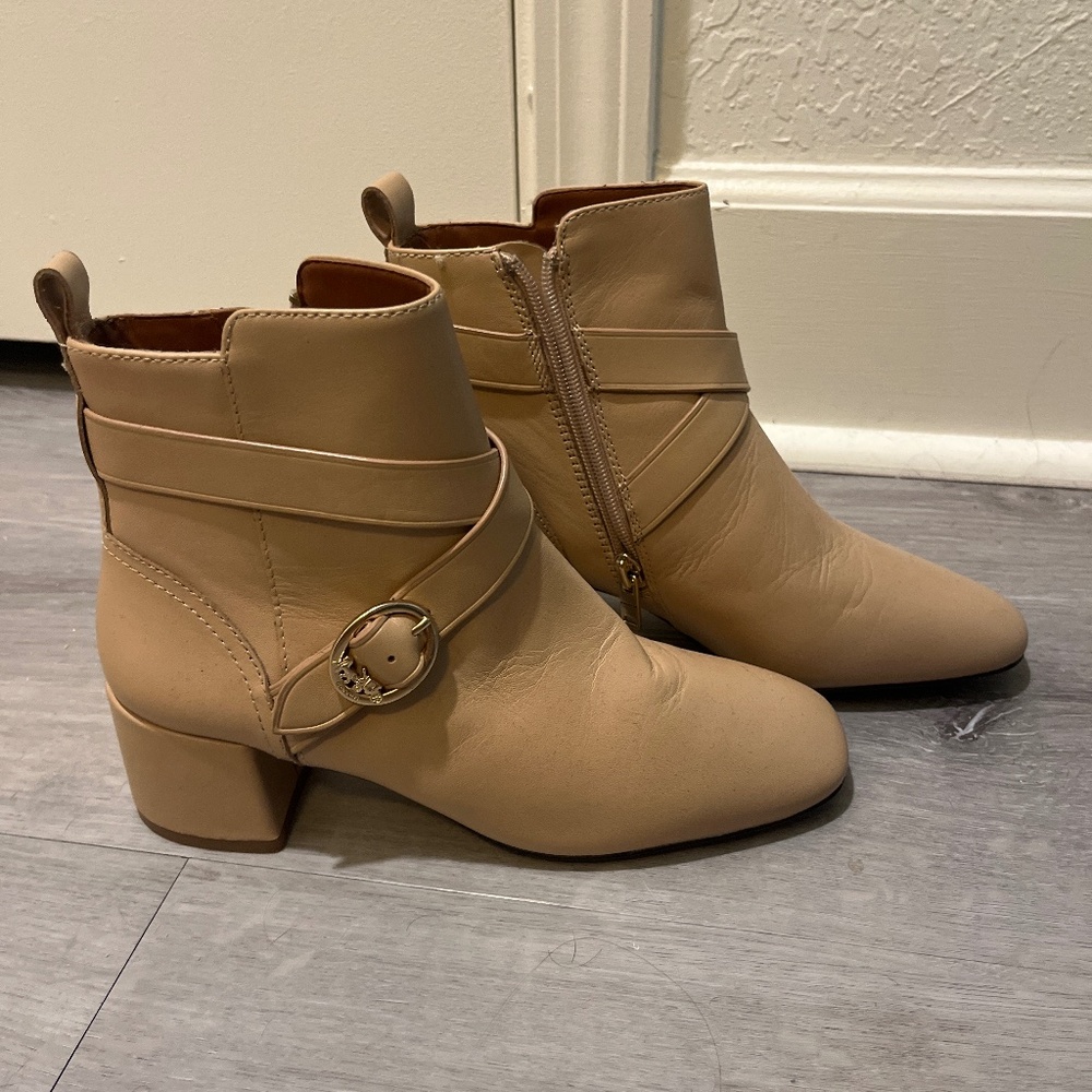 Coach leather booties
